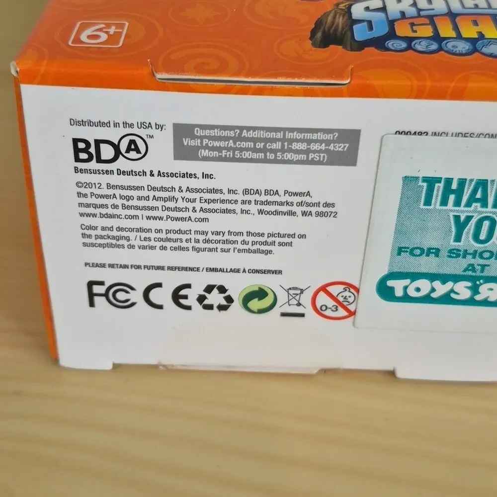 Power A Skylanders Giants Mini Pro Ex Orange Wired Controller Xbox360 RARE